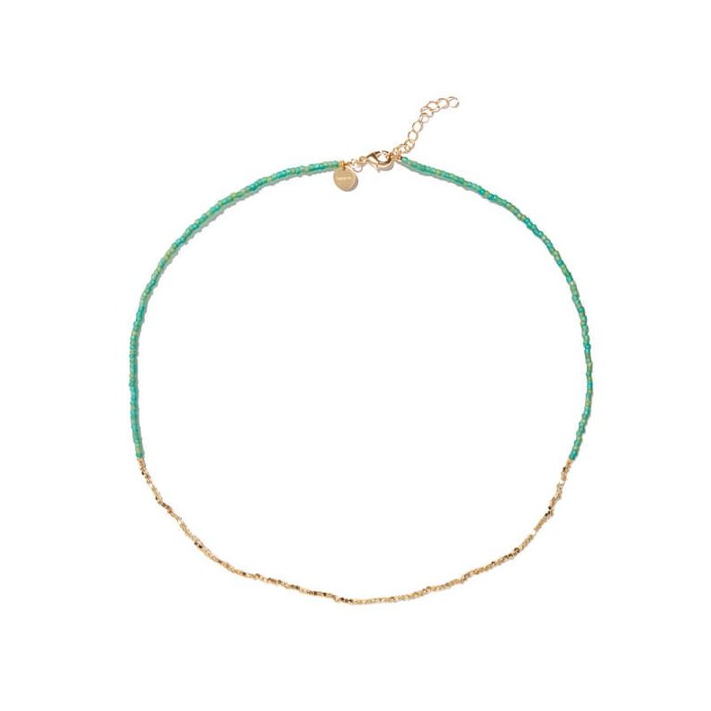 Mae necklace Mimi Et Toi, green l'or