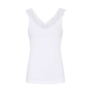 Miriam v-lace top 2 side Tim & Simonsen, bianco