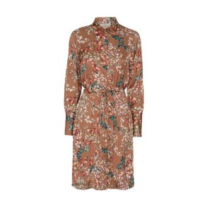 Nakita dress Karmamia, melange brown