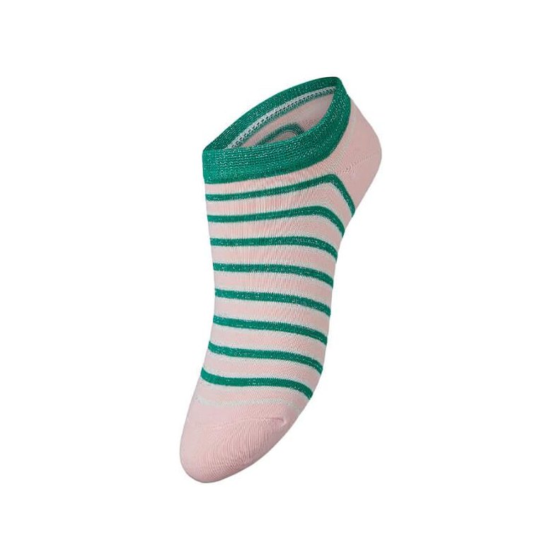 Sneakie multi stripe sock Beck Sndergaard, pepper green