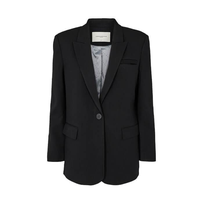 Tailor jacket Copenhagen Muse, black solid bruunbruun