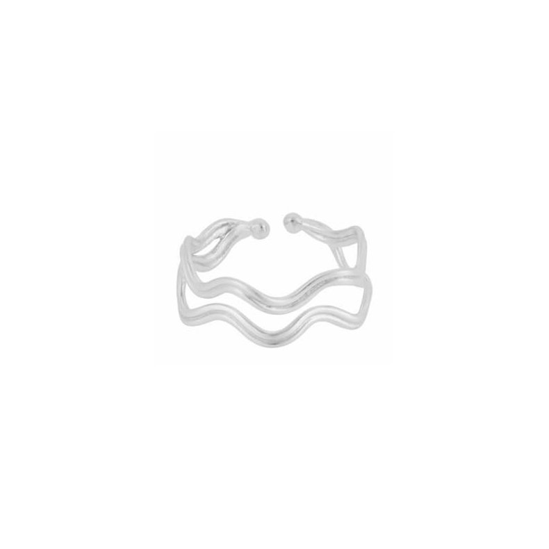 Double wave ring Pernille Corydon, silver
